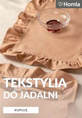 Homla - gazetka promocyjna Tekstylia do salonu od środy 15.07 