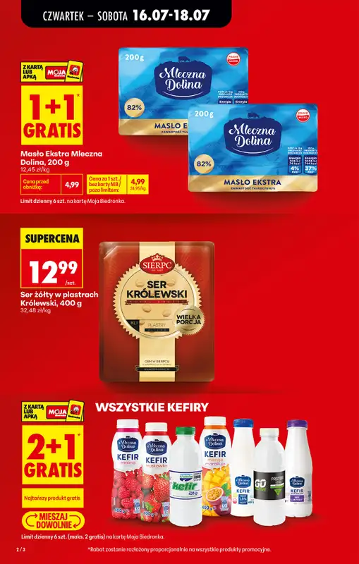 Biedronka - gazetka promocyjna Od czwartku, Z ladą tradycyjną od czwartku 16.07 do środy 22.07 - strona 2