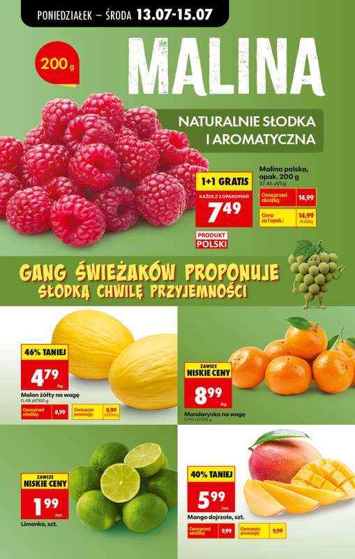 Biedronka - gazetka promocyjna Od poniedziałku od poniedziałku 13.07 do soboty 18.07 - strona 44