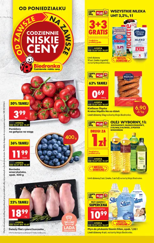 Biedronka - gazetka promocyjna Od poniedziałku, Z ladą tradycyjną  