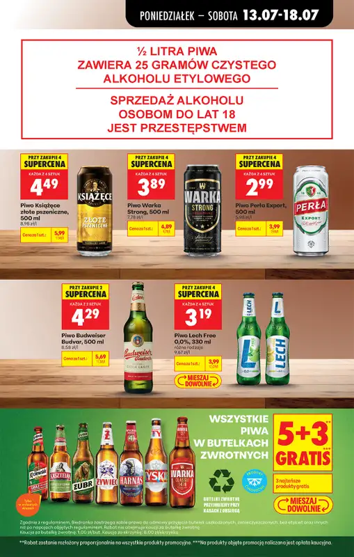 Biedronka - gazetka promocyjna Od poniedziałku, Z ladą tradycyjną od poniedziałku 13.07 do soboty 18.07 - strona 87
