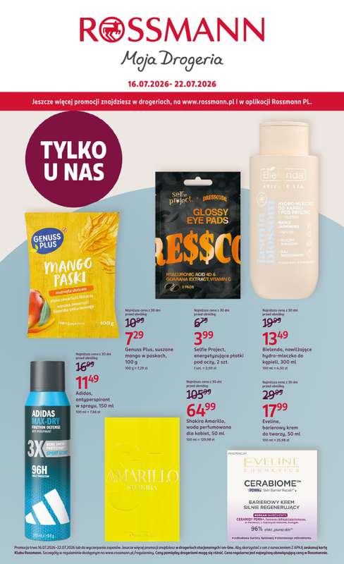 Rossmann - gazetka promocyjna Gazetka od czwartku 16.07 do środy 22.07