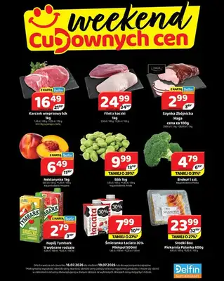 Delfin - gazetka promocyjna Weekend cudownych cen od czwartku 16.07 do niedzieli 19.07
