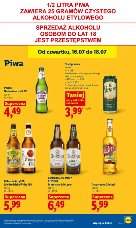Lidl - gazetka promocyjna Oferta od czwartku od czwartku 16.07 do soboty 18.07 - strona 81