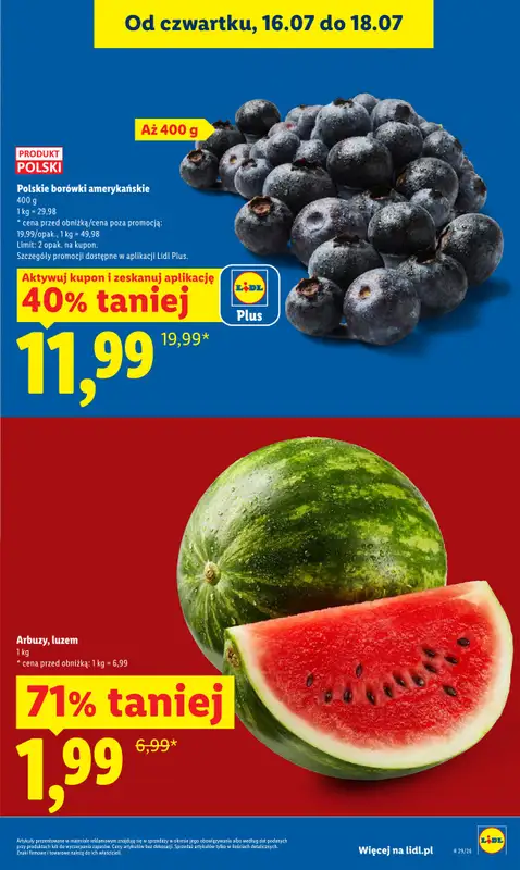 Lidl - gazetka promocyjna Oferta od czwartku od czwartku 16.07 do soboty 18.07 - strona 15