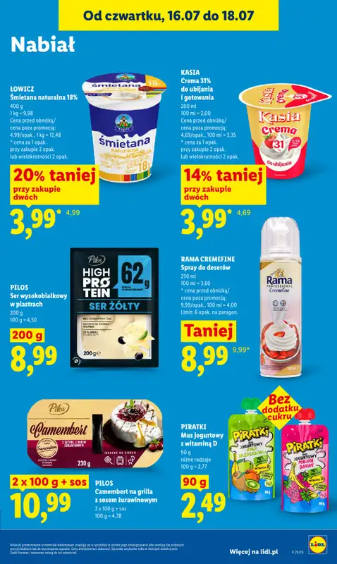 Lidl - gazetka promocyjna Oferta od czwartku od czwartku 16.07 do soboty 18.07 - strona 67