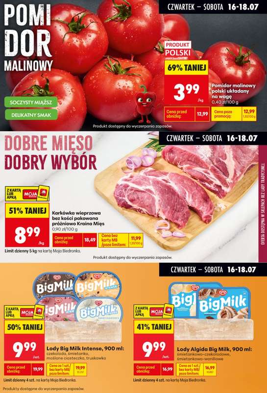 Biedronka - gazetka promocyjna Biedronkowe oszczędności od czwartku od czwartku 16.07 do soboty 18.07 - strona 6