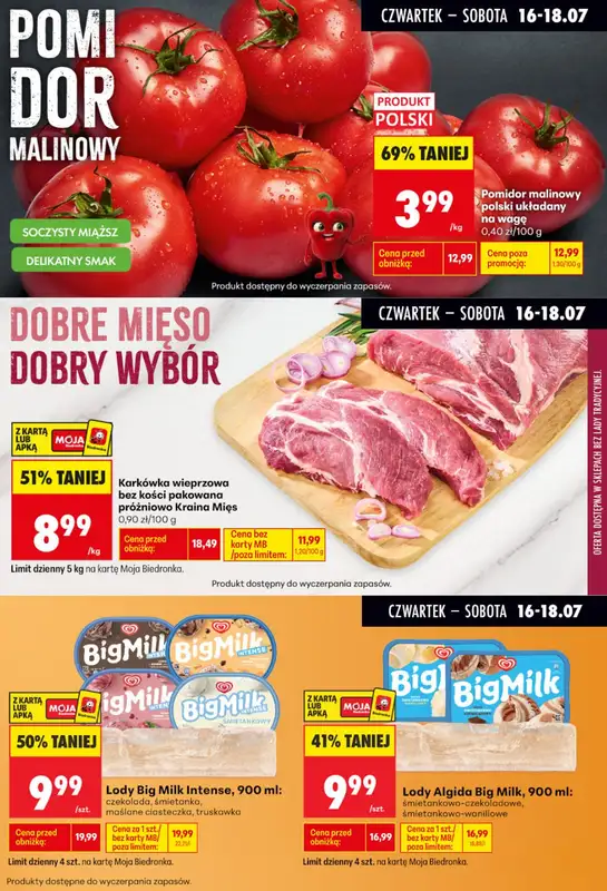 Biedronka - gazetka promocyjna Biedronkowe oszczędności od czwartku od czwartku 16.07 do soboty 18.07 - strona 6