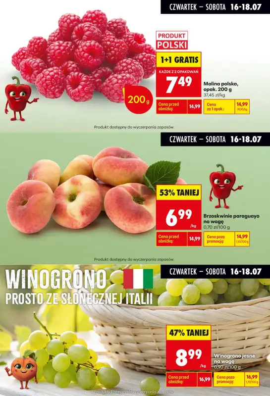 Biedronka - gazetka promocyjna Biedronkowe oszczędności od czwartku od czwartku 16.07 do soboty 18.07 - strona 5