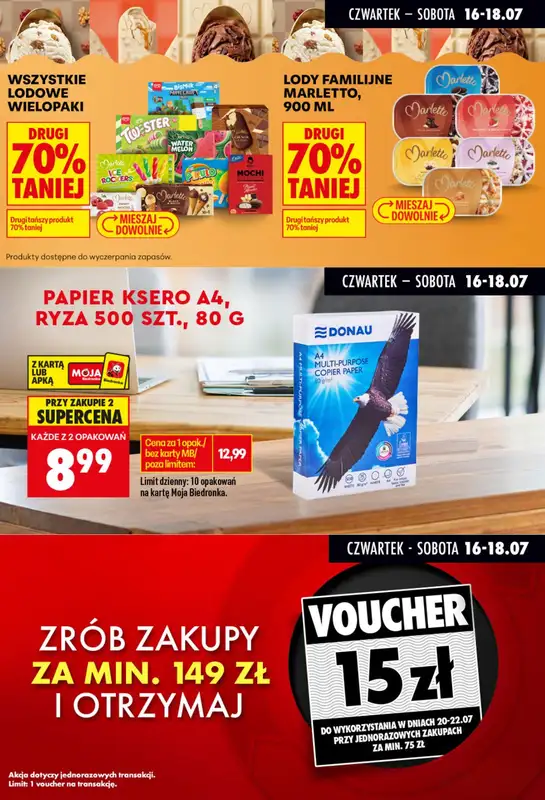 Biedronka - gazetka promocyjna Biedronkowe oszczędności od czwartku od czwartku 16.07 do soboty 18.07 - strona 7