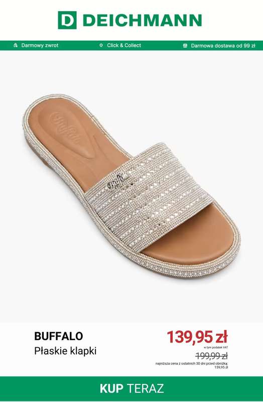 Deichmann - gazetka promocyjna Płaskie klapki w niskich cenach od czwartku 16.07  - strona 13