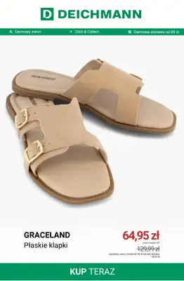 Deichmann - gazetka promocyjna Płaskie klapki w niskich cenach od czwartku 16.07  - strona 2