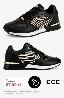 CCC - gazetka promocyjna SALE - sneakersy damskie do 100 zł od piątku 17.07  - strona 4