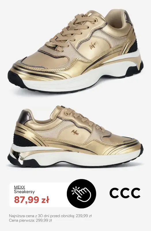 CCC - gazetka promocyjna SALE - sneakersy damskie do 100 zł od piątku 17.07  - strona 5