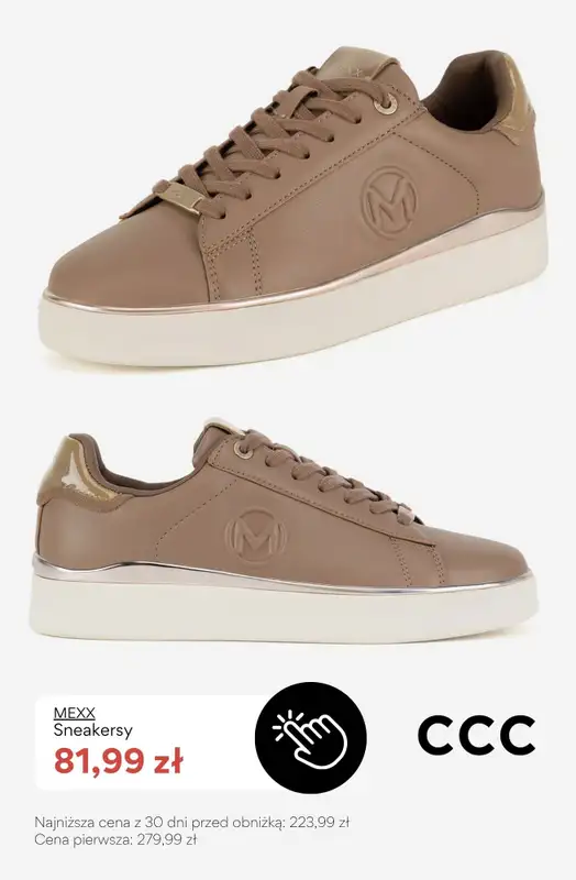 CCC - gazetka promocyjna SALE - sneakersy damskie do 100 zł od piątku 17.07  - strona 3