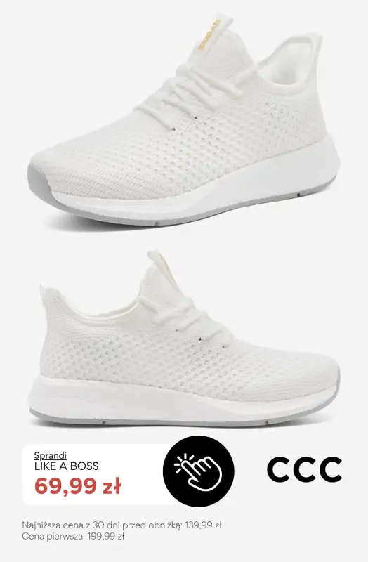 CCC - gazetka promocyjna SALE - sneakersy damskie do 100 zł od piątku 17.07  - strona 2