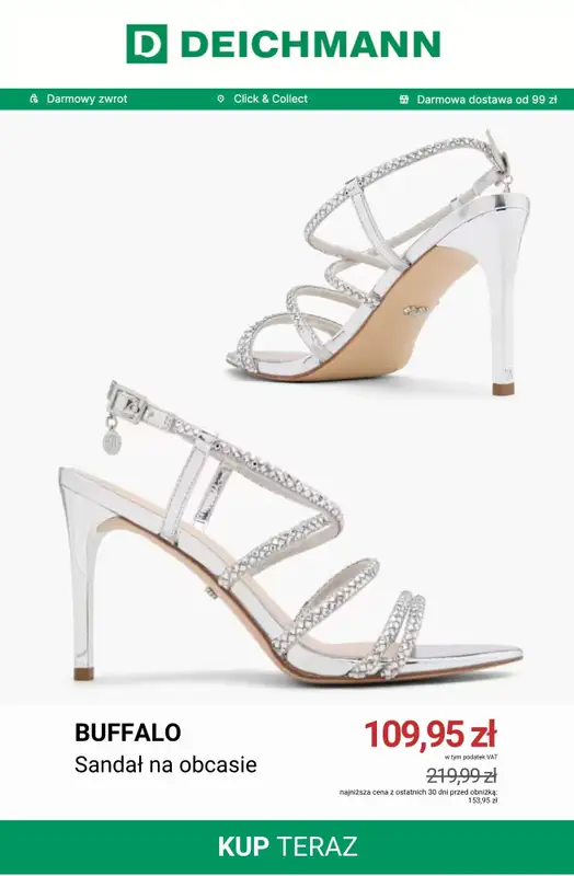 Deichmann - gazetka promocyjna Buty ślubne damskie od piątku 17.07  - strona 8