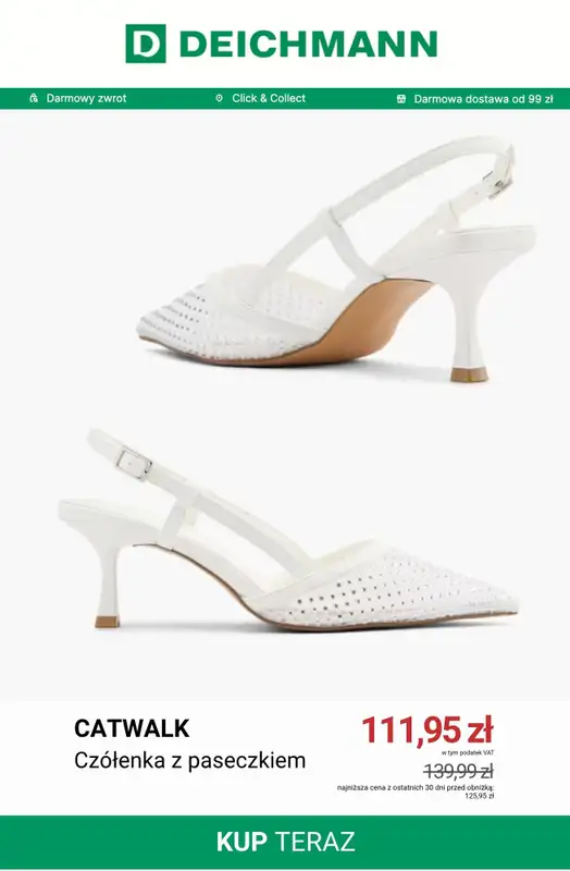 Deichmann - gazetka promocyjna Buty ślubne damskie od piątku 17.07  - strona 10