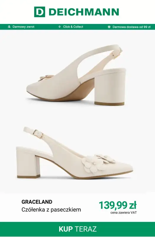 Deichmann - gazetka promocyjna Buty ślubne damskie od piątku 17.07  - strona 2
