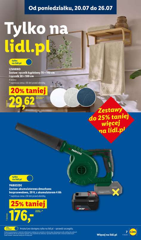 Lidl - gazetka promocyjna Katalog od poniedziałku 20.07 do soboty 25.07 - strona 7