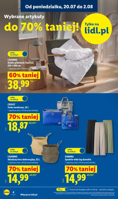 Lidl - gazetka promocyjna Katalog od poniedziałku 20.07 do soboty 25.07 - strona 6
