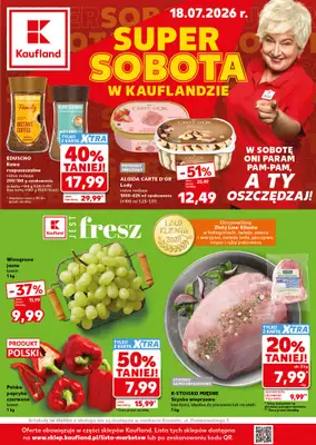 Kaufland - gazetka promocyjna Oferta Kaufland - SUPER SOBOTA od soboty 18.07 do soboty 18.07