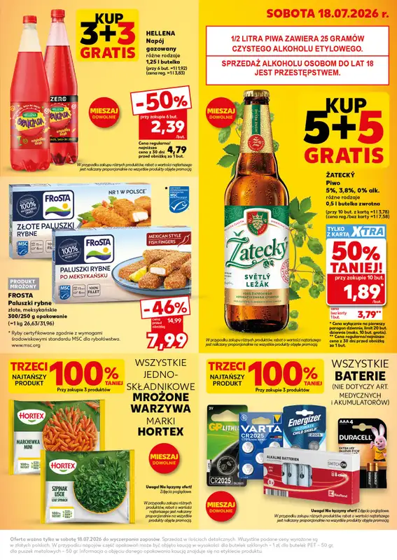 Kaufland - gazetka promocyjna Oferta Kaufland - SUPER SOBOTA od soboty 18.07 do soboty 18.07 - strona 3