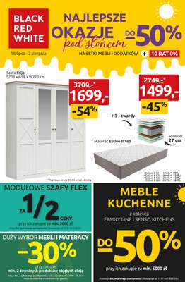 Black Red White - gazetka promocyjna NAJLEPSZE OKAZJE POD SŁOŃCEM DO-50% od czwartku 16.07 do niedzieli 02.08