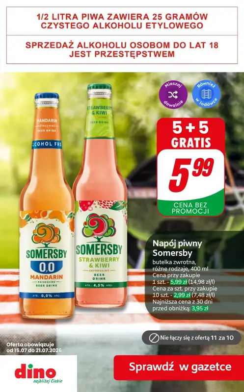 Dino - gazetka promocyjna Super oferty na PIWO od piątku 17.07 do wtorku 21.07 - strona 3