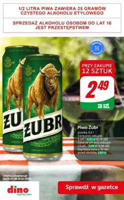 Dino - gazetka promocyjna Super oferty na PIWO od piątku 17.07 do wtorku 21.07 - strona 2