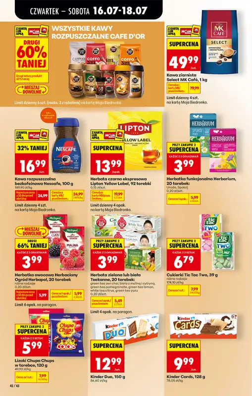 Biedronka - gazetka promocyjna Od czwartku od czwartku 16.07 do środy 22.07 - strona 56