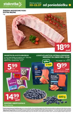 Stokrotka - gazetka promocyjna Hity na start od poniedziałku 20.07 do środy 22.07