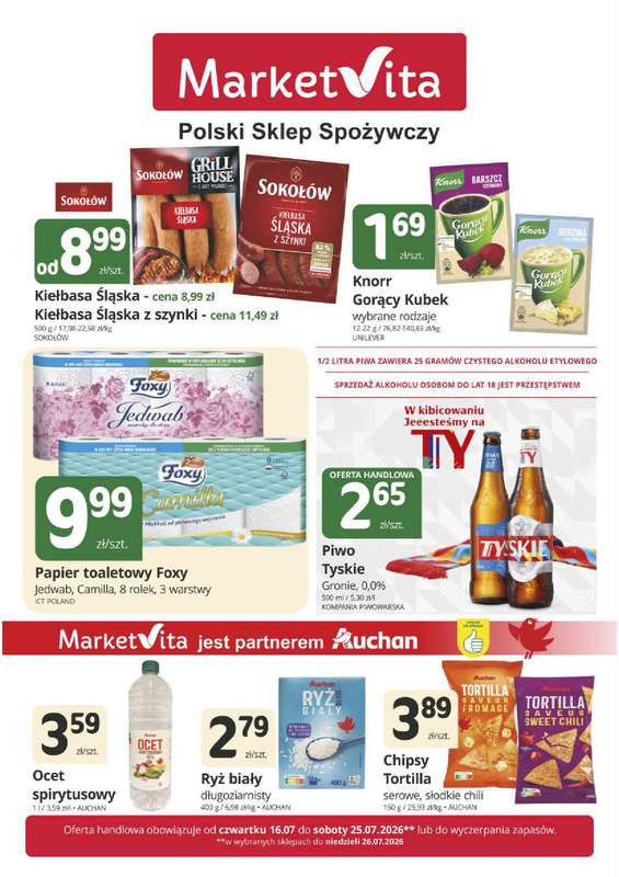 Marketvita - gazetka promocyjna Gazetka  do soboty 25.07