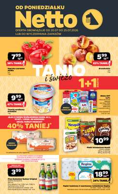 Netto - gazetka promocyjna Gazetka Spożywcza od poniedziałku 20.07 do soboty 25.07
