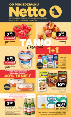 Netto - gazetka promocyjna Gazetka Spożywcza od poniedziałku 20.07 do soboty 25.07