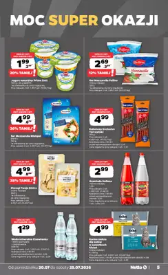 Netto - gazetka promocyjna Gazetka Spożywcza od poniedziałku 20.07 do soboty 25.07 - strona 5