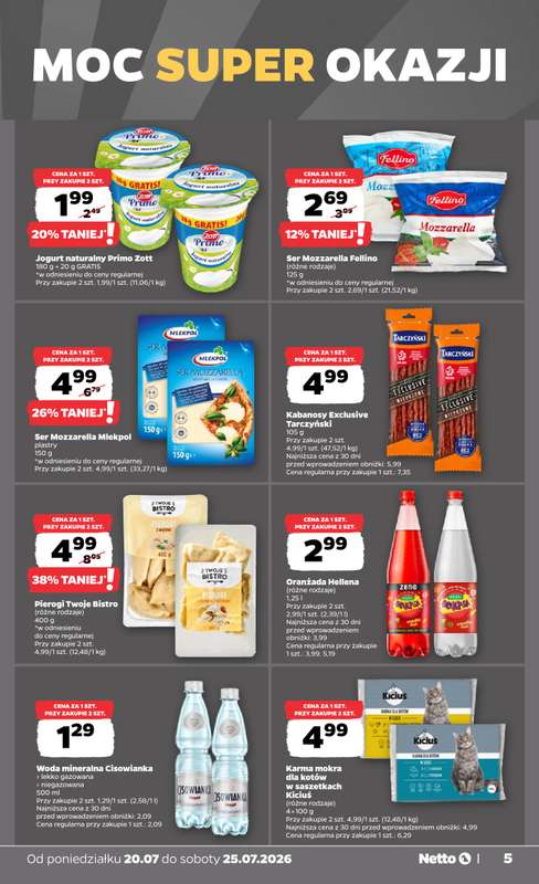 Netto - gazetka promocyjna Gazetka Spożywcza od poniedziałku 20.07 do soboty 25.07 - strona 5