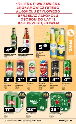 Netto - gazetka promocyjna Gazetka Spożywcza od poniedziałku 20.07 do soboty 25.07 - strona 25