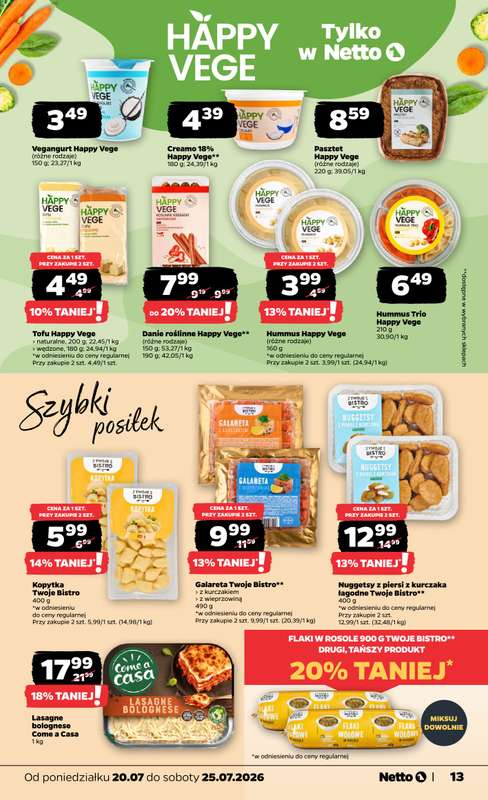 Netto - gazetka promocyjna Gazetka Spożywcza od poniedziałku 20.07 do soboty 25.07 - strona 13