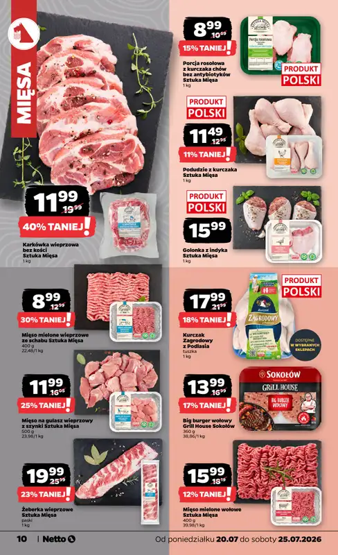 Netto - gazetka promocyjna Gazetka Spożywcza od poniedziałku 20.07 do soboty 25.07 - strona 10