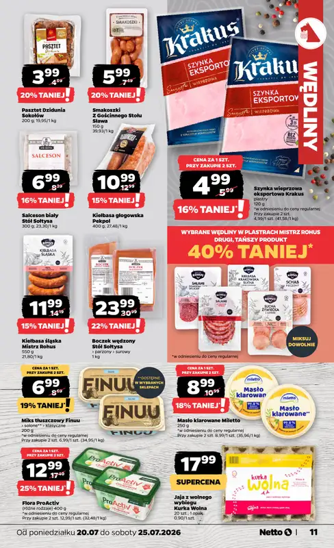 Netto - gazetka promocyjna Gazetka Spożywcza od poniedziałku 20.07 do soboty 25.07 - strona 11