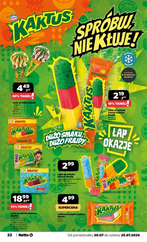 Netto - gazetka promocyjna Gazetka Spożywcza od poniedziałku 20.07 do soboty 25.07 - strona 22