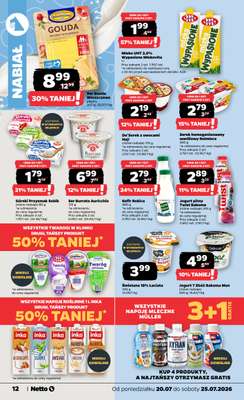 Netto - gazetka promocyjna Gazetka Spożywcza od poniedziałku 20.07 do soboty 25.07 - strona 12