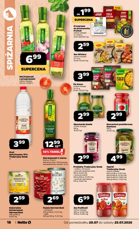 Netto - gazetka promocyjna Gazetka Spożywcza od poniedziałku 20.07 do soboty 25.07 - strona 18