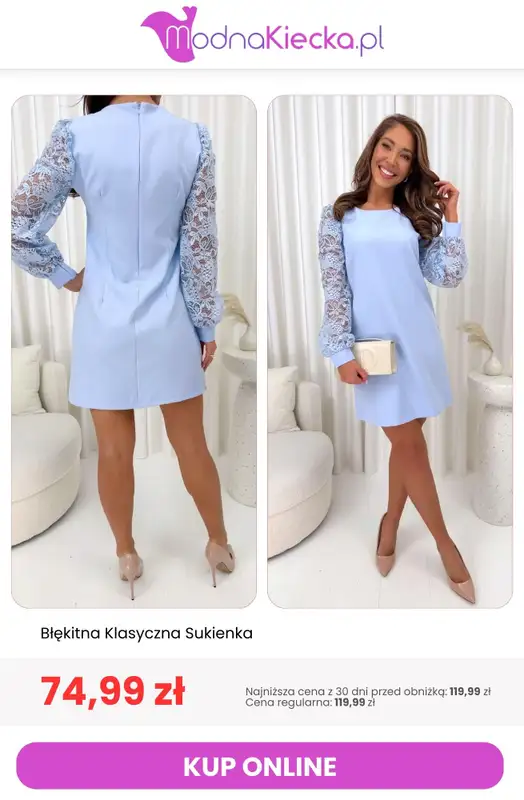 Modna Kiecka - gazetka promocyjna Sukienki koronkowe od czwartku 16.07  - strona 8