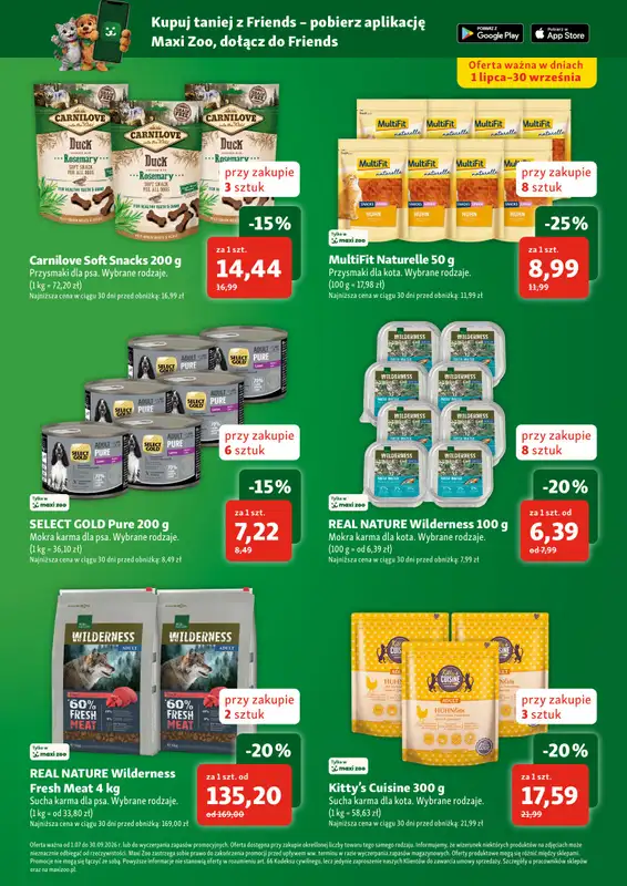 MAXI ZOO - gazetka promocyjna Gazetka  do środy 05.08 - strona 7
