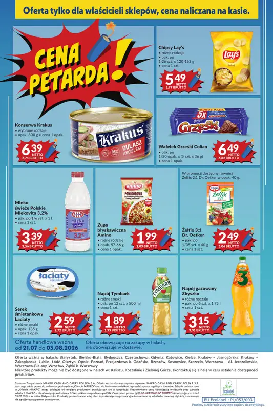 Makro - gazetka promocyjna Mega oferty dla Twojego sklepu od wtorku 21.07 do poniedziałku 03.08 - strona 22