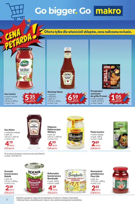 Makro - gazetka promocyjna Mega oferty dla Twojego sklepu od wtorku 21.07 do poniedziałku 03.08 - strona 8