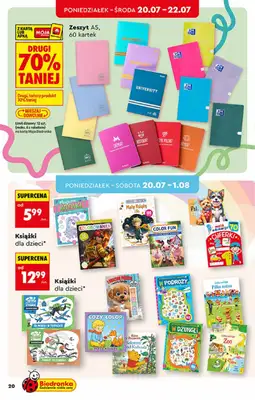 Biedronka - gazetka promocyjna Hity i inspiracje, od 20.07 od poniedziałku 20.07 do środy 05.08 - strona 20