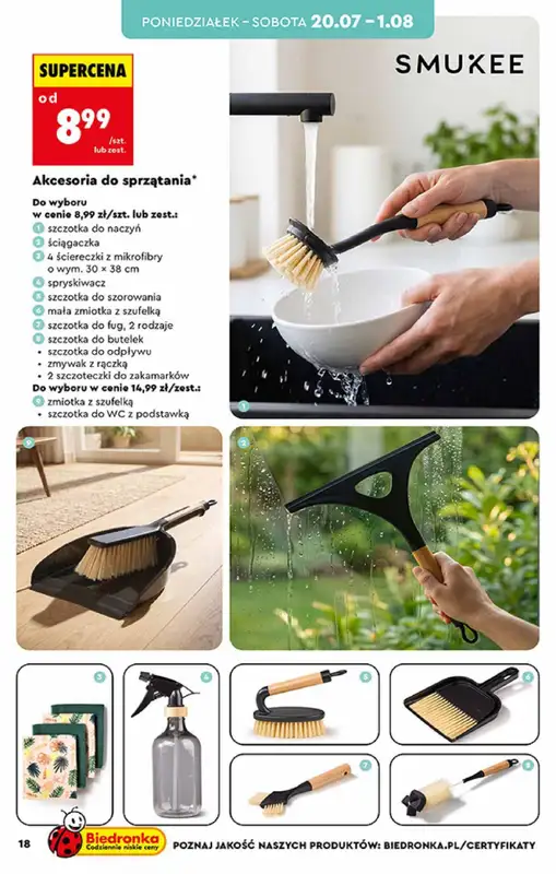 Biedronka - gazetka promocyjna Hity i inspiracje, od 20.07 od poniedziałku 20.07 do środy 05.08 - strona 18